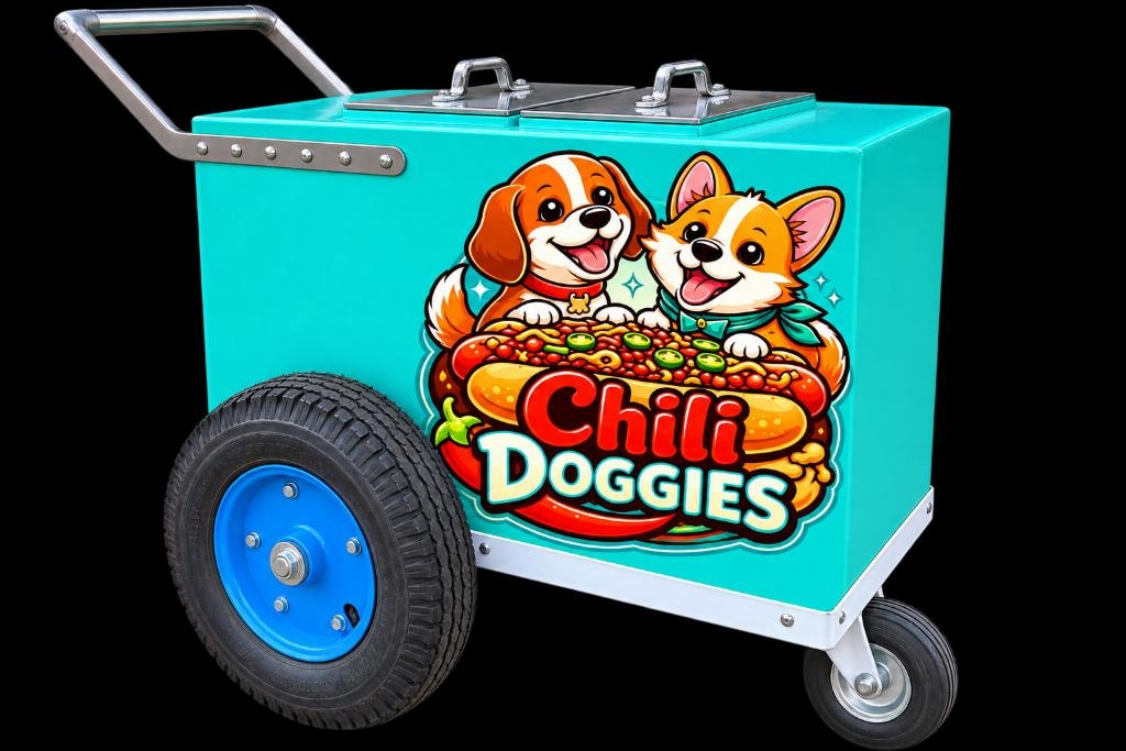 Chili Doggies ice cream cart